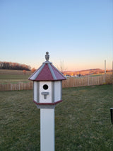 Poly Bird House - Free Shipping - Amish Handmade - Gazebo Birdhouse - 1 Nesting Compartment - Post Not Included