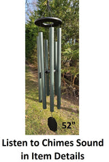 38"-56" Wind Chimes Amish Handmade - Soothing - Deep Tone - Sound Healing - Outdoor Decor - Aluminum Tubes- Wind Bells - Meditation - Nature