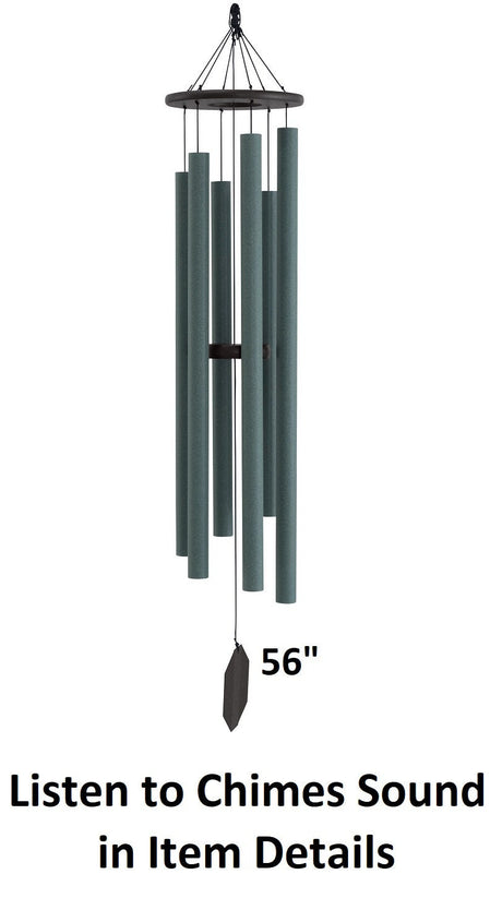 38"-56" Wind Chimes Amish Handmade - Soothing - Deep Tone - Sound Healing - Outdoor Decor - Aluminum Tubes- Wind Bells - Meditation - Nature