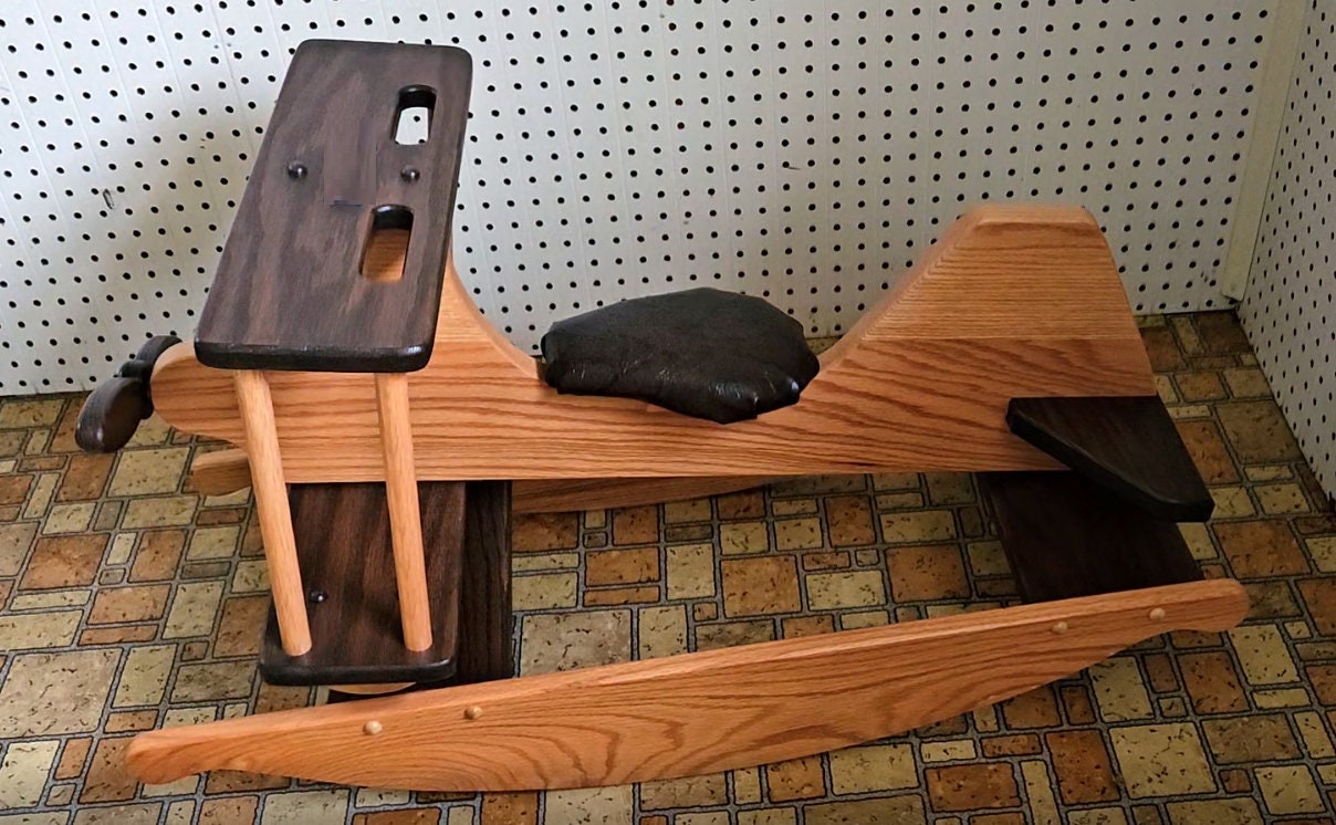Amish Handmade Motorcycle Rocker - Children's Gift- Vintage - Decorative - Wooden Toy - Toddler Gift - Animal Toy - Collectible