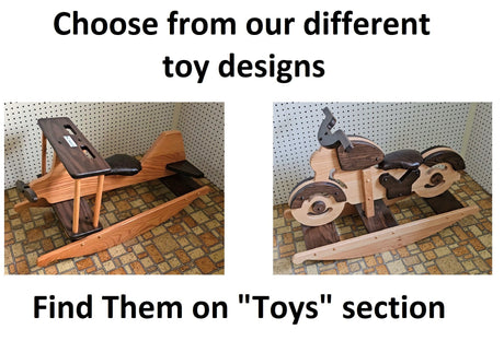Children's Toy - Amish Handmade Rocking Horse - Vintage - Decorative - Wooden Toy - Toddler Gift - Animal Toy - Collectible - Toddler Gift
