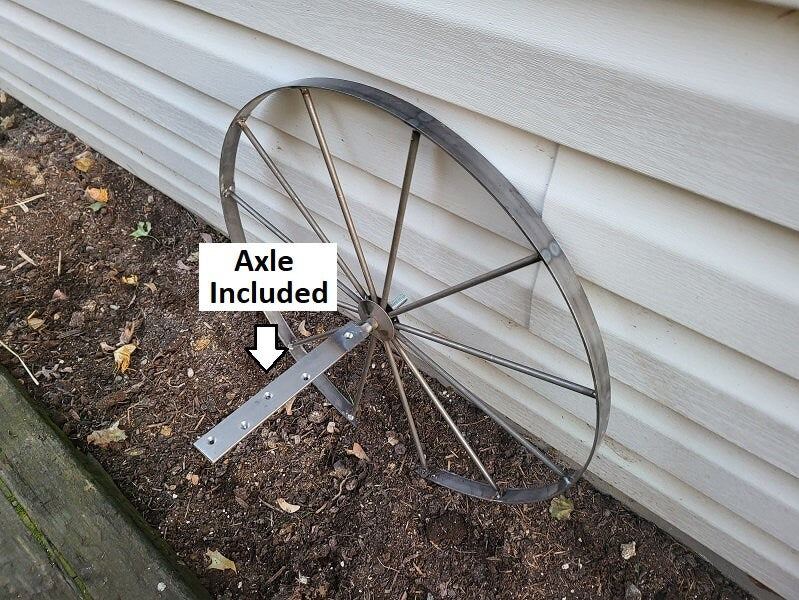 Metal Wheels  - Wagon Wheels - Buggy Wheels- Carriage Wheels - Amish Handmade - Country Decor- Primitive - Crafts