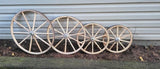 Wooden Hub Wheels  - Wagon Wheels - Buggy Wheels - Wooden Cart Wheels - Amish Handmade - Country Decor- Primitive - Crafts