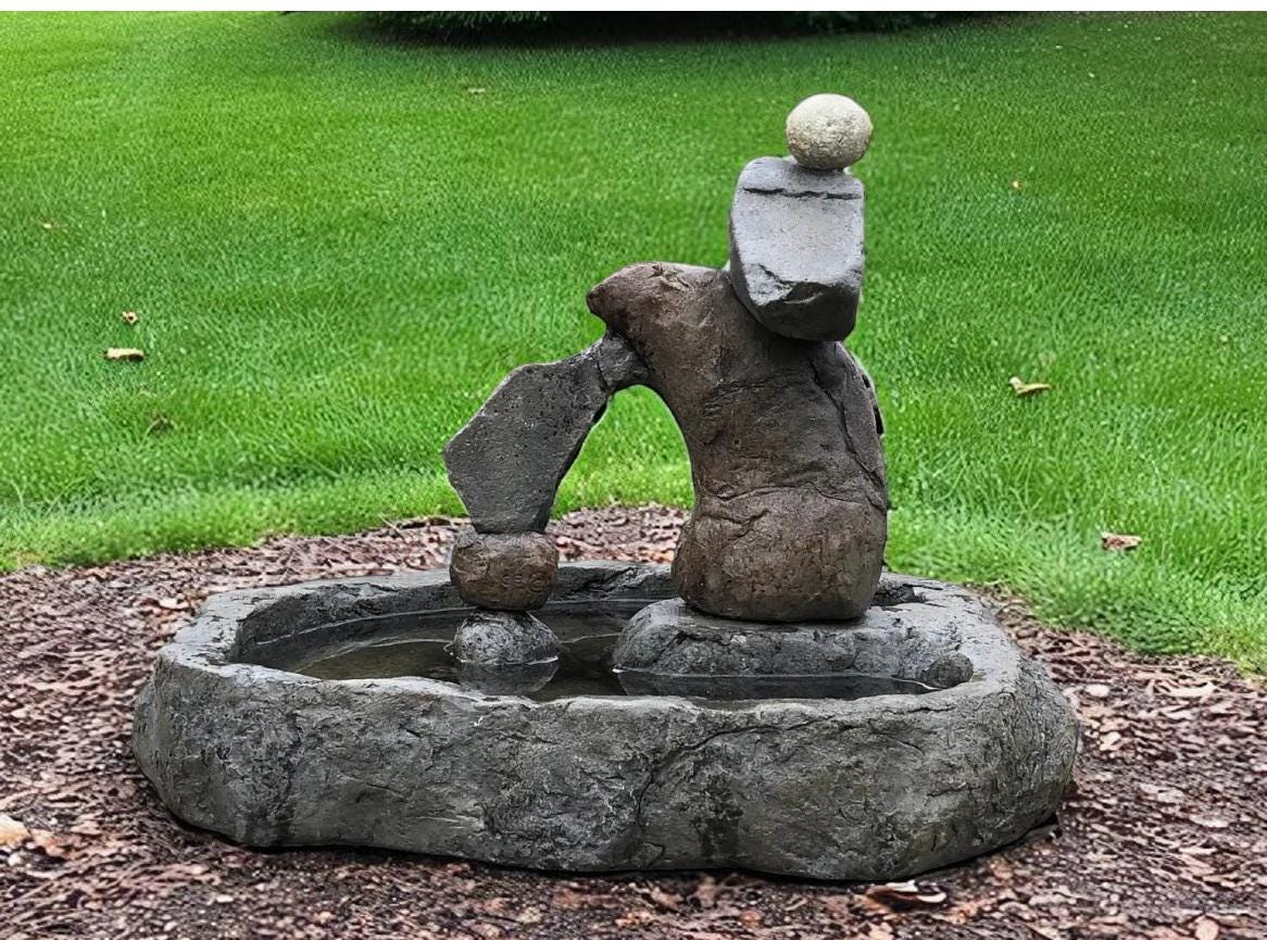 Birdbath - Watering Dish - Garden Décor - Handmade - Patio - Gift - Garden Accent - Natural - Bird Lovers - Outdoors - Birdwatch - Home