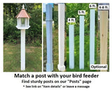 Bird Feeder Large Gazebo Handmade Vinyl PVC Weather Resistant Choose Roof Color