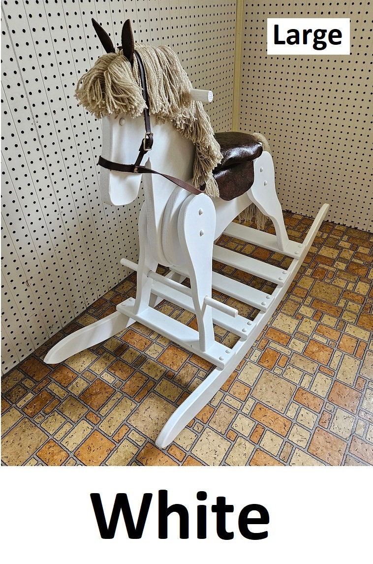 Amish Handmade Rocking Horse - Children's Toy - Vintage - Decorative - Wooden Toy - Toddler Gift - Animal Toy - Collectible - Toddler Gift