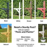 Amish Mailbox - Handmade - With Solar Lighthouse - Wooden - With Cedar Shake Shingles Roof - Color Options
