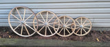 Wooden Hub Wheels  - Wagon Wheels - Buggy Wheels - Wooden Cart Wheels - Amish Handmade - Country Decor- Primitive - Crafts