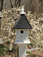 Birdhouse Handmade Wooden With 1 Nesting Compartment, Aluminum Roof