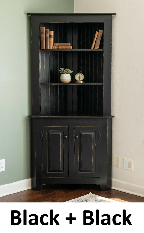 Large Amish Handmade Corner Cabinet - Multipurpose Cabinet - Farmhouse - Primitive Jelly Cabinet - Cupboard - Storage - Case Goods - Home - Cabinets, Dresser, Table