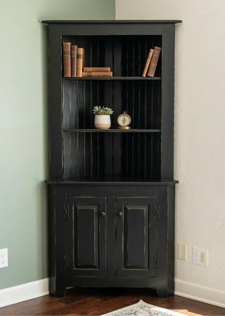 Large Amish Handmade Corner Cabinet - Multipurpose Cabinet - Farmhouse - Primitive Jelly Cabinet - Cupboard - Storage - Case Goods - Home - Cabinets, Dresser, Table
