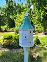 Birdhouse Copper Roof Handmade, X-Large 12 Nesting Compartments