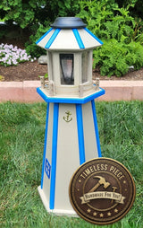 Solar Lighthouse Amish Made  - Poly