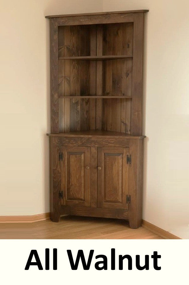 Large Amish Handmade Corner Cabinet - Multipurpose Cabinet - Farmhouse - Primitive Jelly Cabinet - Cupboard - Storage - Case Goods - Home - Cabinets, Dresser, Table