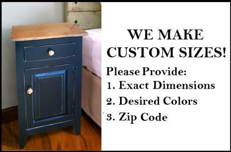 Cabinet with Drawer - Free Shipping - Fully Assembled - Nightstand - Furniture - Home Décor - End Table - Rustic - Primitive