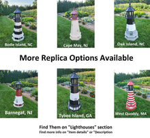 Load image into Gallery viewer, Lighthouse Decor Yard Garden Decoration Outdoor Landscape Cape Cod Solar Amish Made Landmark Replica Outdoor Lighthouse Backyard Ornament
