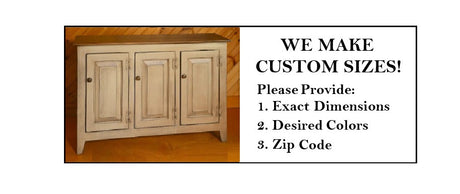 3 Door Cabinet - Amish Furniture - TV Stand - Primitive - Storage -  TV Cabinet - Farmhouse Decor- Multipurpose Cabinet - Rustic -Case Goods - Cabinets, Dresser, Table