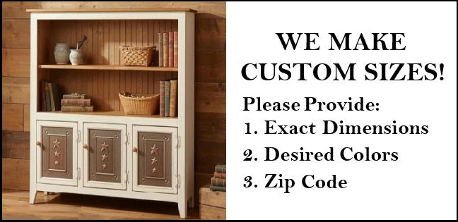 Amish Handmade 3 Door Cabinet - Hutch Cabinet - Multipurpose Cabinet - Rustic - Hall Cabinet - Case Goods - Vintage - Primitive - Storage - Wood Cabinets