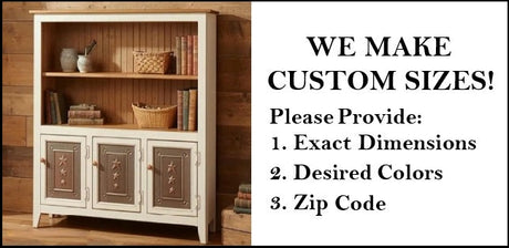 Amish Handmade 3 Door Cabinet - Hutch Cabinet - Multipurpose Cabinet - Rustic - Hall Cabinet - Case Goods - Vintage - Primitive - Storage - Wood Cabinets