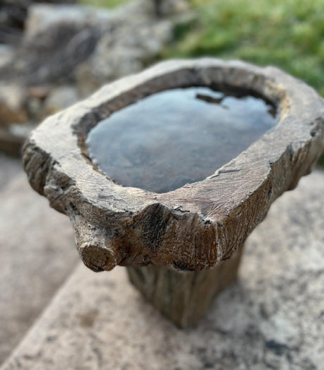 Birdbath - Garden Décor - Handmade - Patio - Garden Accent - Natural - Bird Lovers - Outdoors - Birdwatch