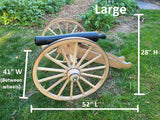 Yard Cannon - Decorative - Amish Handmade - Scale Cannon - Country Decor- Primitive