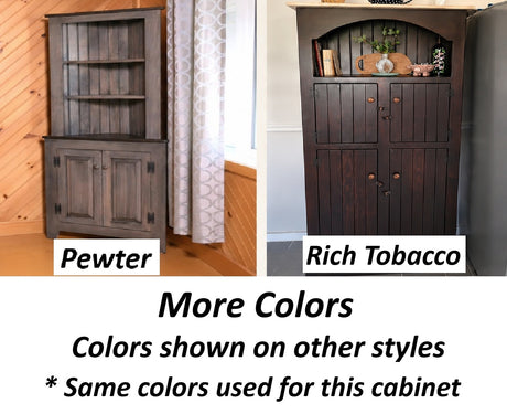 Amish Handmade Wardrobe Cabinet - Large Cabinet with Hanging Rod - Multipurpose Cabinet - With Drawers - Rustic Farmhouse Storage Home Decor