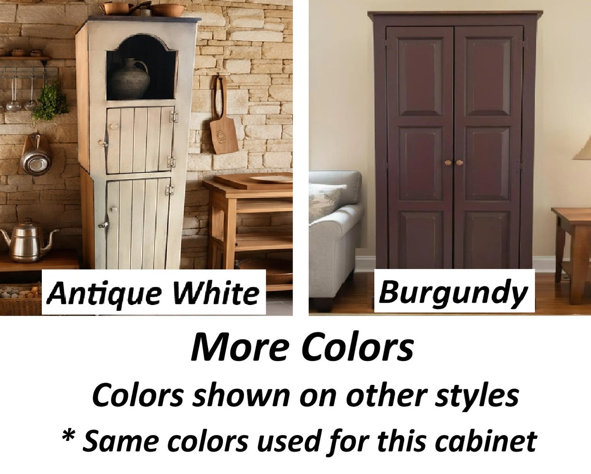Corner Cabinet - Multipurpose Amish Handmade Large Cabinet - Farmhouse - Primitive Jelly Cabinet - Cupboard - Storage - Case Goods - Home