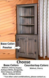 Corner Cabinet - Multipurpose Amish Handmade Large Cabinet - Farmhouse - Primitive Jelly Cabinet - Cupboard - Storage - Case Goods - Home