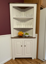 Corner Cabinet - Multipurpose Amish Handmade Large Cabinet - Farmhouse - Primitive Jelly Cabinet - Cupboard - Storage - Case Goods - Home - Wood Cabinets