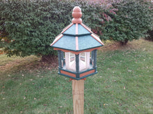 Load image into Gallery viewer, Amish Bird Feeder Handmade - Poly Lumber Weather Resistant - Easy Mounting on 4&quot;x4&quot; Pole/Post - Bird Feeders For the Outdoors
