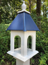 Load image into Gallery viewer, Gazebo Bird Feeder Vinyl PVC Weather Resistant Handmade Choose Roof Color Active
