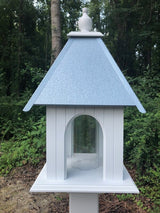 Gazebo Bird Feeder Vinyl PVC Weather Resistant Handmade Choose Roof Color