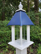 Bird Feeder Gazebo Handmade Vinyl PVC Weather Resistant Choose Roof Color