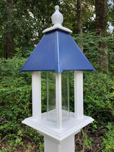 Load image into Gallery viewer, Bird Feeder Gazebo Handmade Vinyl PVC Weather Resistant Choose Roof Color
