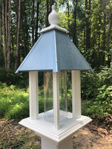 Bird Feeder Gazebo Handmade Vinyl PVC Weather Resistant Choose Roof Color