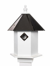 Load image into Gallery viewer, Bird House - 2 Nesting Compartments - Handmade - Metal Predator Guards - Weather Resistant - Pole Not Included - Birdhouse Outdoor
