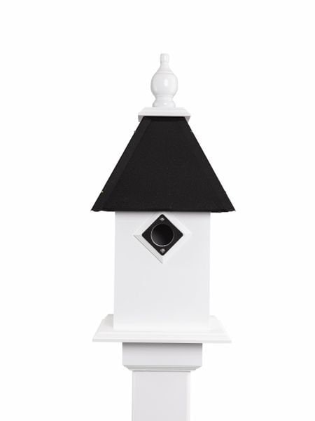 Classic Handmade Bird House, 1 Nesting Compartment, Metal Predator Guards, Choose Roof Color, Birdhouse For The Outdoors, Pole Not Included