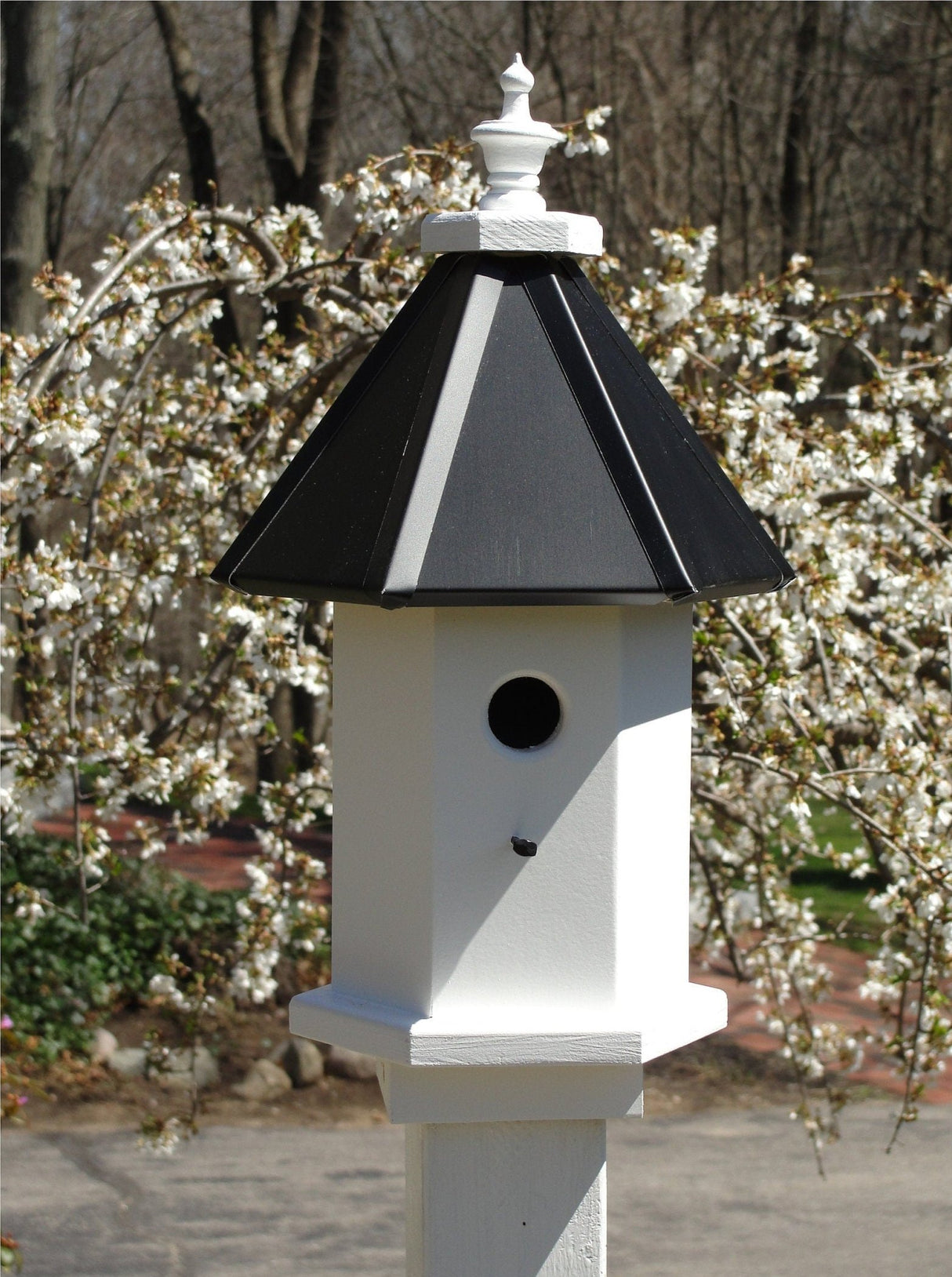 Bird House - 1 Nesting Compartment - 6 Sided - Handmade - Weather Resistant - Birdhouse Outdoor