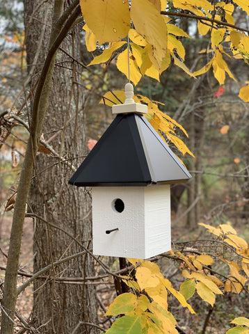 Bird House - Hanging - 1 Nesting Compartment - Handmade - Weather Resistant Birdhouse Outdoor