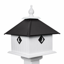 Load image into Gallery viewer, Bird House - 2 Nesting Compartments - Handmade - Metal Predator Guards - Weather Resistant - Pole Not Included - Birdhouse Outdoor
