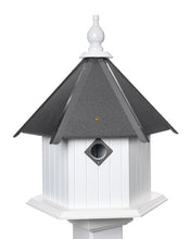 Load image into Gallery viewer, Birdhouse Handmade 3 Nesting Compartments Vinyl PVC Made With Metal Predator Guards Weather Resistant Birdhouse Outdoor Decor
