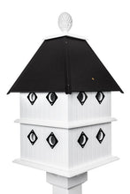 Load image into Gallery viewer, Birdhouse Handmade Choose Roof Color Vinyl PVC Bird house With 8 Nesting Compartments and Metal Predator Guards, Weather Resistant
