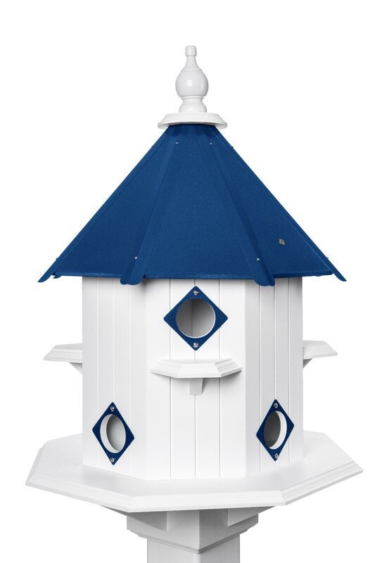 Purple Martin House - 8 Nesting Compartments - Handmade - Castle Design - X-Large - Weather Resistant - Purple Martin Birdhouse - Outdoor