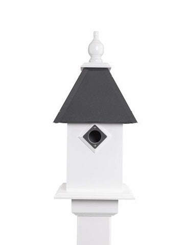 Classic Handmade Birdhouse Choose Roof Colors, 1 Nesting Compartment and Metal Predator Guards, Outdoor Decor