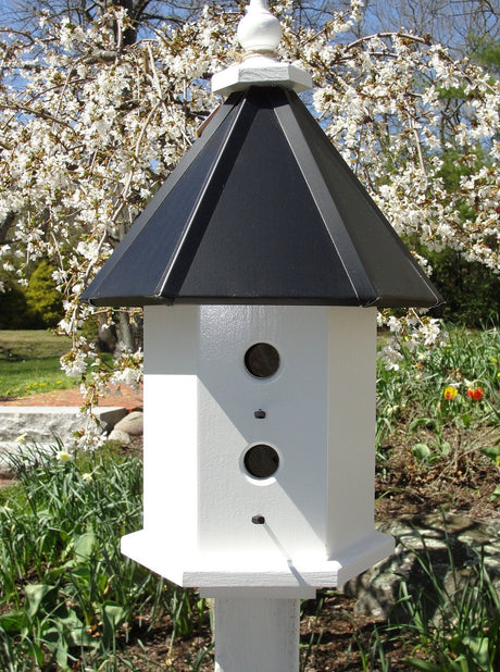 Bird House - 4 Nesting Compartments - Handmade - Weather Resistant