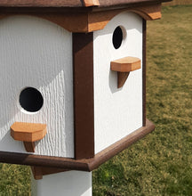 Load image into Gallery viewer, Bird House - Amish Handmade - X-Large 6 Nesting Compartments - Poly Lumber Bird House - Amish Outdoor Birdhouse
