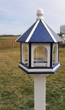 Load image into Gallery viewer, Bird Feeder - Large - Amish Handmade - Arch Design - Weather Resistant Poly Lumber - Premium Feeding Tube - Easy Mounting on 4&quot;x4&quot; Pole/Post
