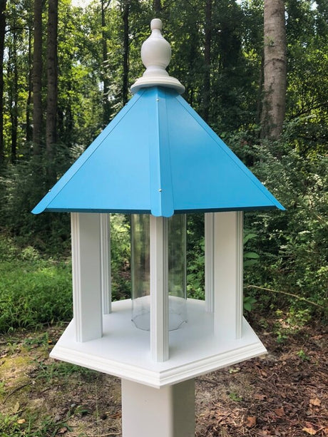 Bird Feeder Large Gazebo Handmade Vinyl PVC Weather Resistant Choose Roof Color