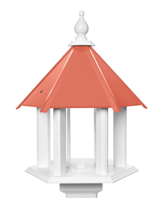 Bird Feeder Large Gazebo Handmade Vinyl PVC Weather Resistant Choose Roof Color