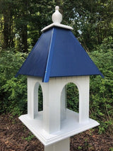 Gazebo Bird Feeder Vinyl PVC Weather Resistant Handmade Choose Roof Color